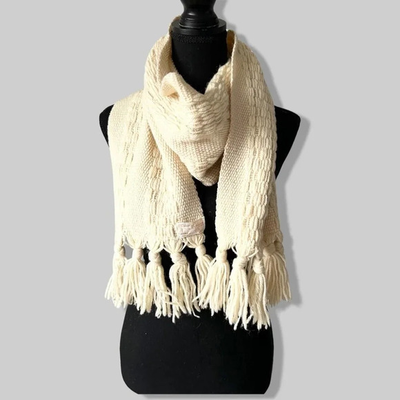 Vintage Maria  Svatina Pure Wool Southwestern Handwoven Scarf - Picture 1 of 9